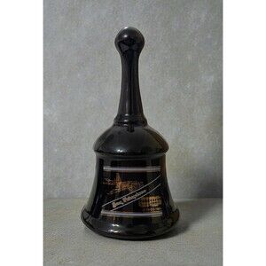 VTG 1986 SNCO San Francisco Souvenir Bell Black Gold Cable Car Golden Gate 5.5”